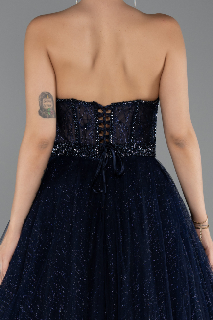 Abendkleid Lang Marineblau ABU5265