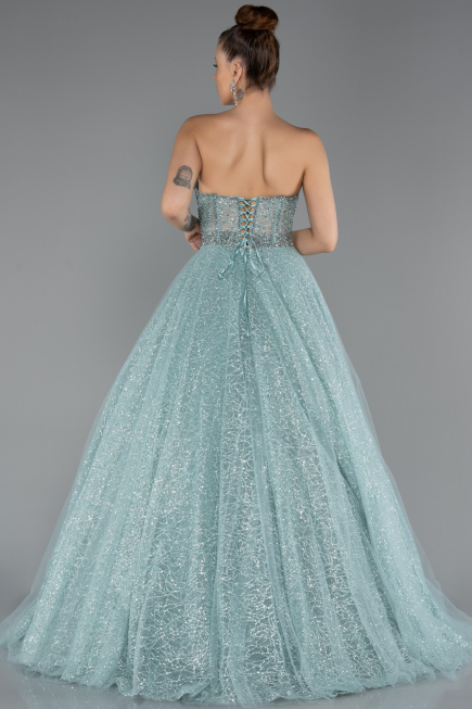 Abendkleid Lang Minzgrün ABU5265