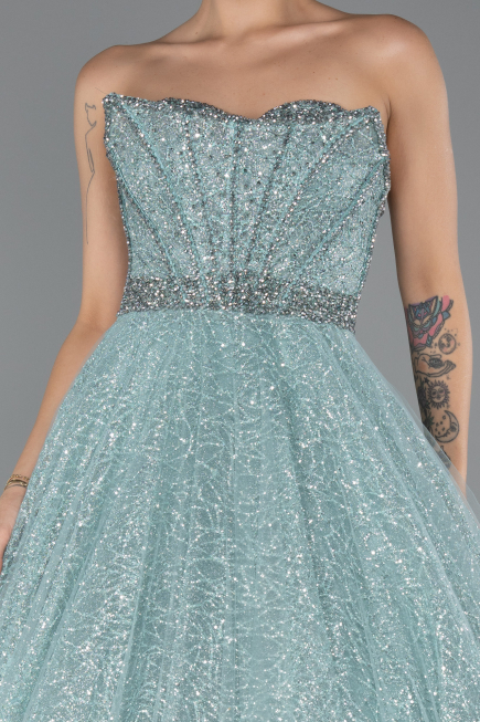 Abendkleid Lang Minzgrün ABU5265