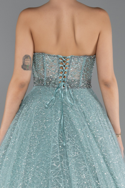 Abendkleid Lang Minzgrün ABU5265