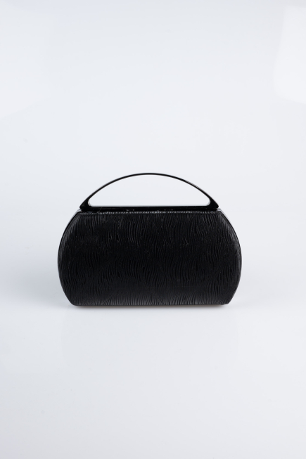 Abendtasche Laserschnitt Schwarz V351
