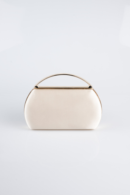 Abendtasche Satin Hautfarben V351
