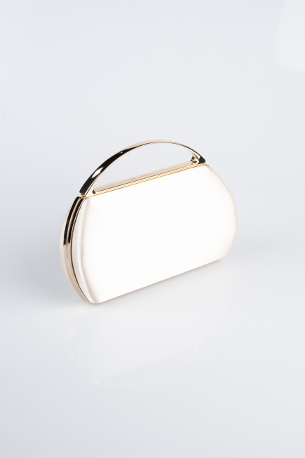 Abendtasche Satin Hautfarben V351