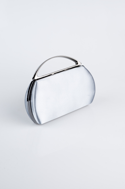 Abendtasche Satin Platin V351