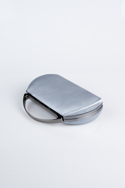 Abendtasche Satin Platin V351