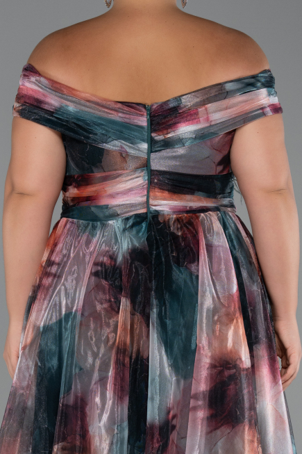 Abendkleid in Übergröße Lang Zwiebelschale ABU5263