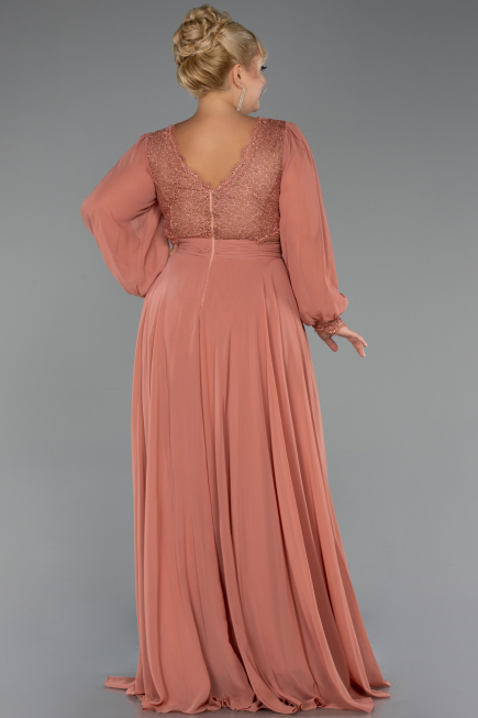 Kleider in Großen Größen Lang Chiffon Zwiebelschale ABU5276