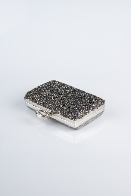 Abendtaschen Glitzernd Platin SH830