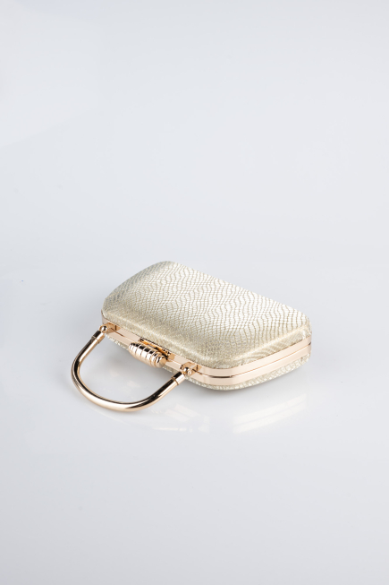 Abendtasche Gemustert Gold SH839