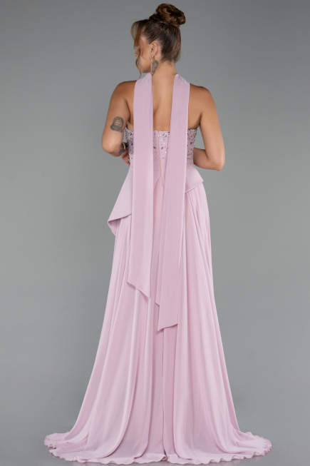 Abendkleid Lang Chiffon Puder ABU5280
