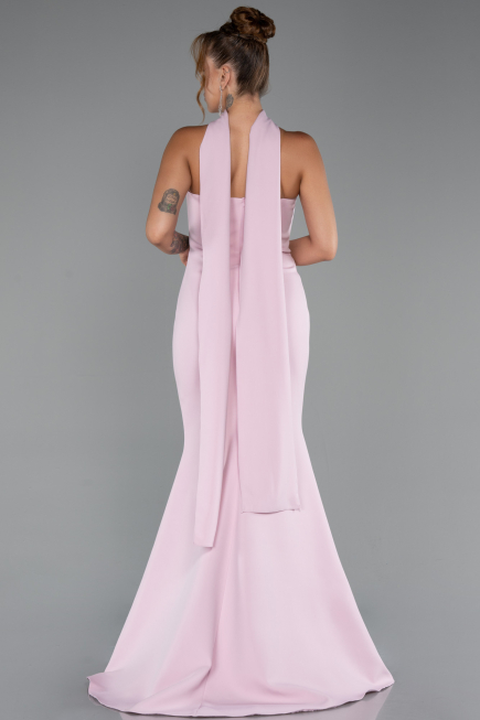 Abendkleid im Meerjungfrau-Stil Lang Puder ABU5282