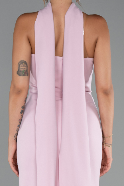 Abendkleid im Meerjungfrau-Stil Lang Puder ABU5282
