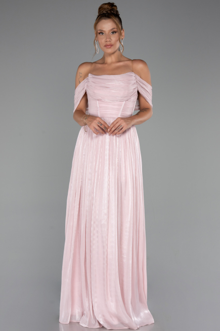 Partykleid Lang Chiffon Puder ABU5283