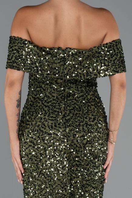 Partykleid Midi Khaki ABK2440