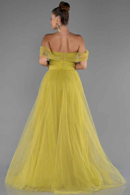 Abendkleid Lang Pistaziengrün ABU5302