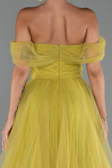 Abendkleid Lang Pistaziengrün ABU5302