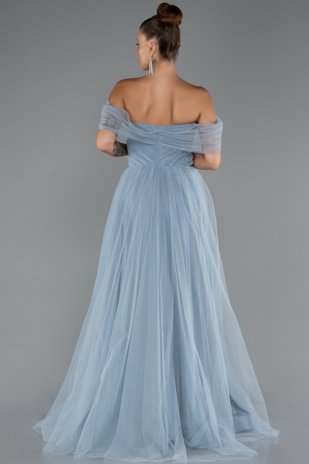 Abendkleid Lang Eisblau ABU5302