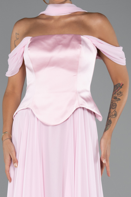 Abendkleid Lang Chiffon Puder ABU5327
