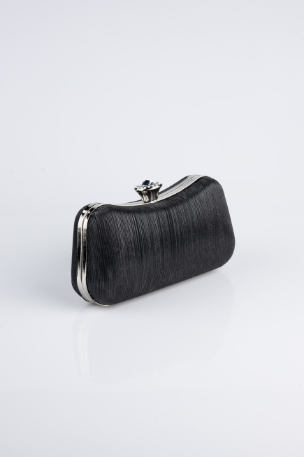 Abendtasche Laserschnitt Schwarz SH855