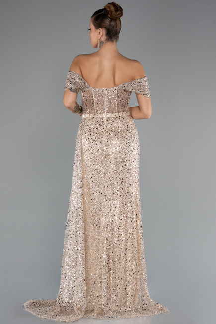 Abendkleid Lang Gold ABU5338