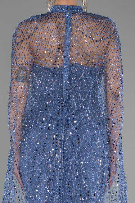 Abendkleid Lang Blau ABU4517