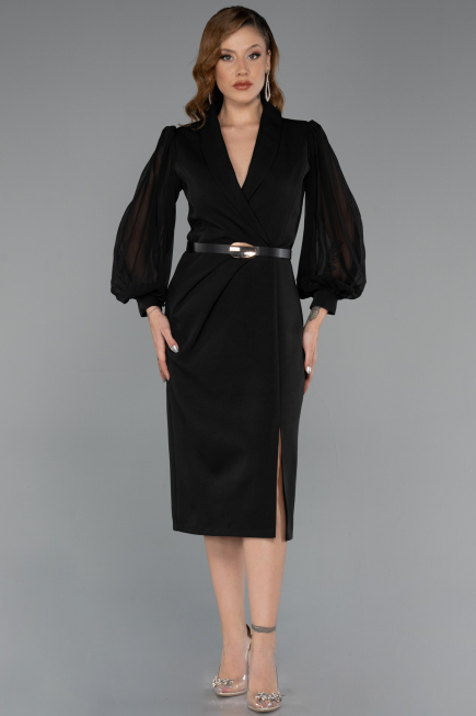 Partykleid Midi Schwarz ABK2462
