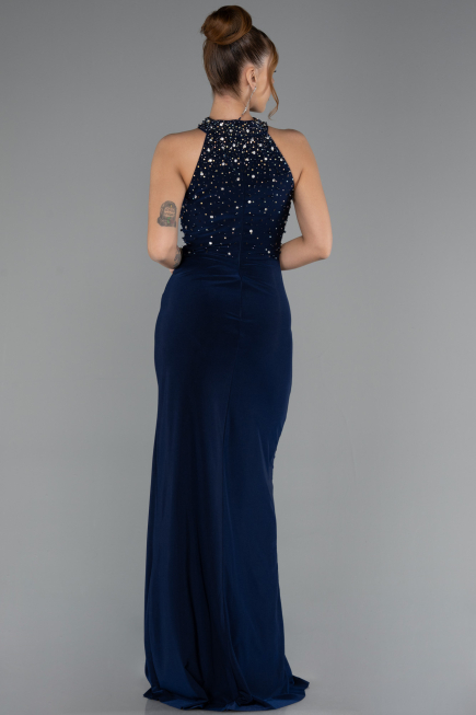 Abendkleid Lang Marineblau ABU5422