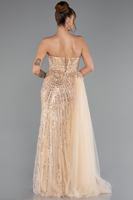 Abendkleid Lang Gold ABU5425