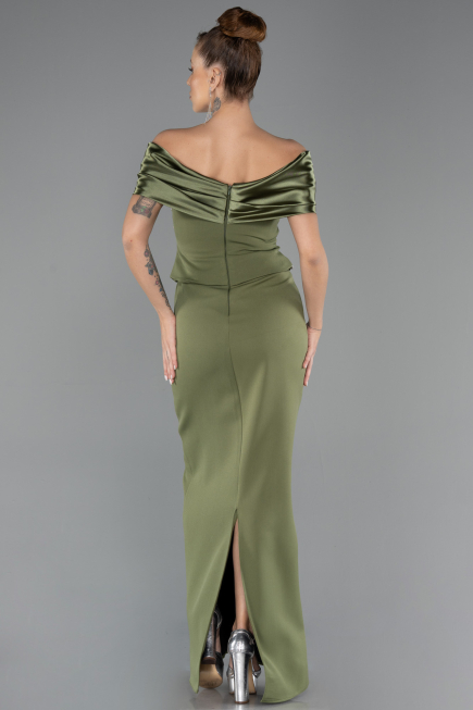 Abendkleid Lang Khaki ABU5440