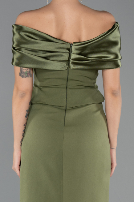 Abendkleid Lang Khaki ABU5440