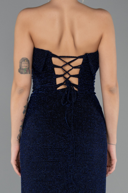 Abschlusskleid Lang Marineblau ABU5445