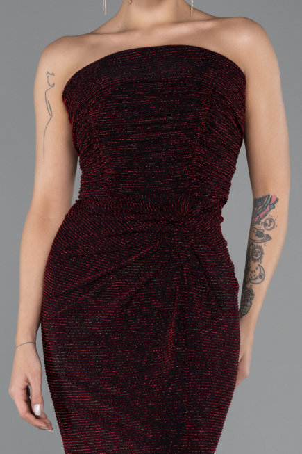 Abschlusskleid Lang Weinrot ABU5445