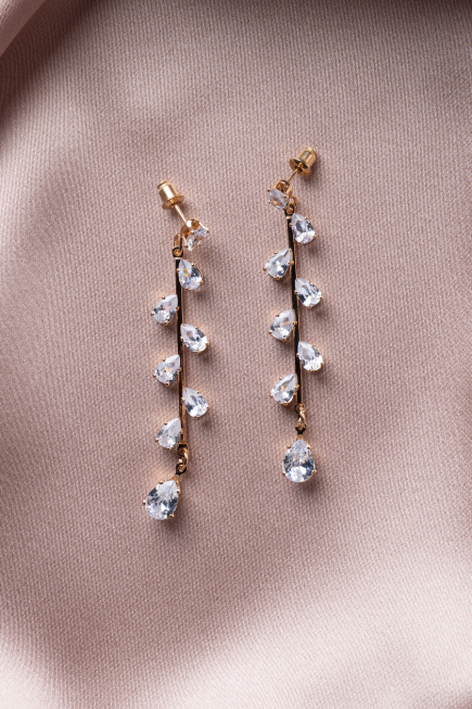 Ohrschmuck Gold-Altrosa UK927