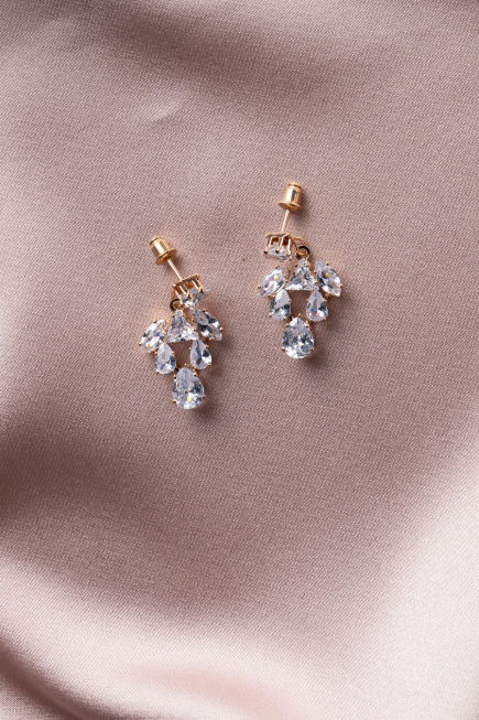 Ohrschmuck Gold-Altrosa UK931