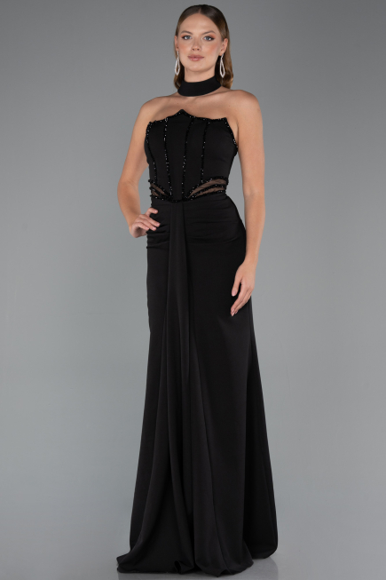 Abendkleid Lang Schwarz ABU5476