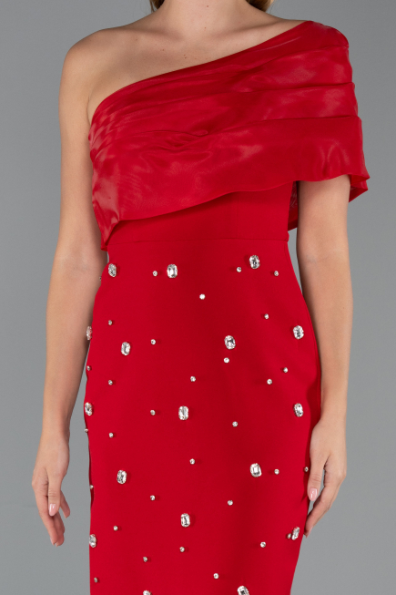 Partykleid Midi Rot ABK2337