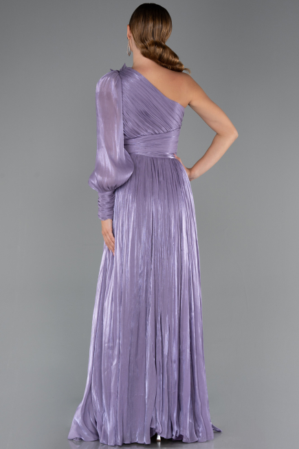 Abendkleid Lang Chiffon Lavendel ABU5489