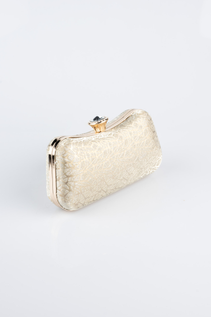 Abendtasche Gemustert Gold SH855