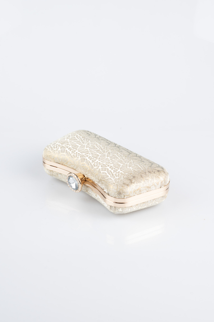 Abendtasche Gemustert Gold SH855