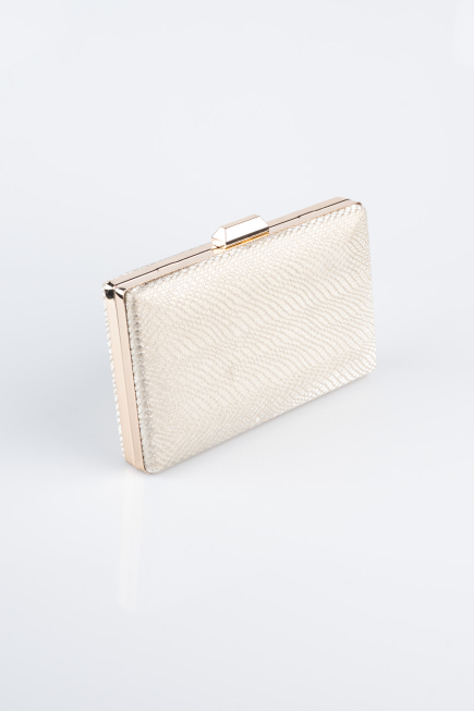 Abendtasche Gemustert Gold SH859