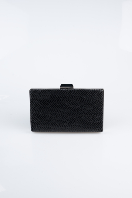 Abendtasche Gemustert Schwarz SH859