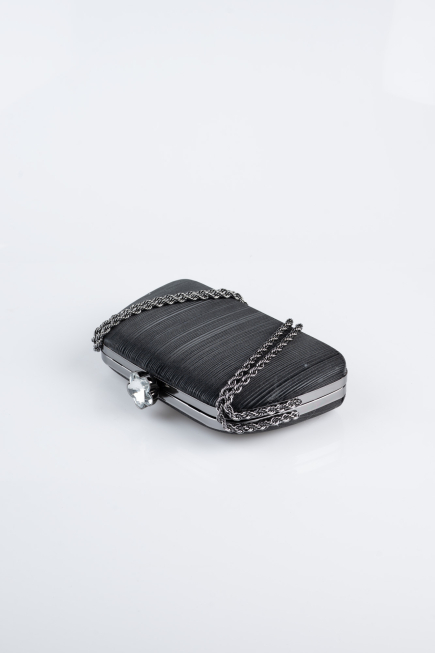 Abendtasche Laserschnitt Schwarz SH860
