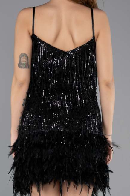 Partykleid Kurz Schwarz ABK1629
