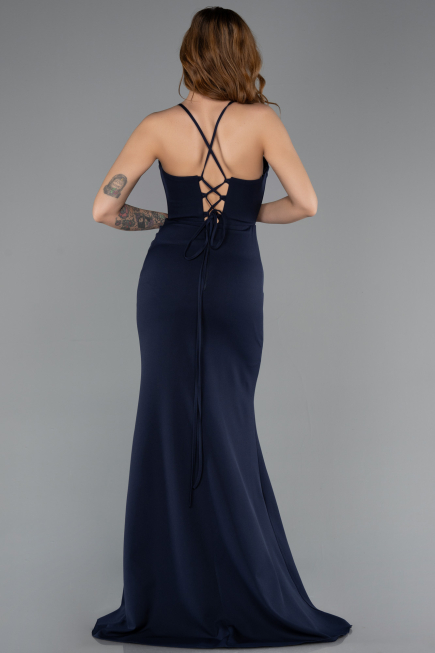 Abendkleid Lang Marineblau ABU5506
