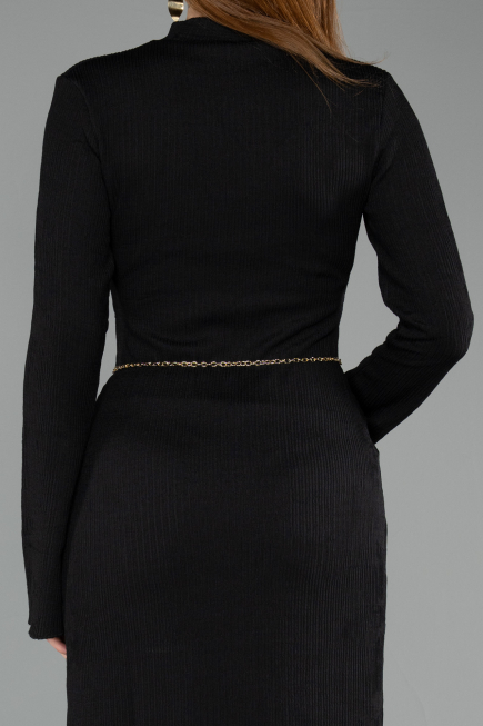Partykleid Midi Schwarz ABK2485
