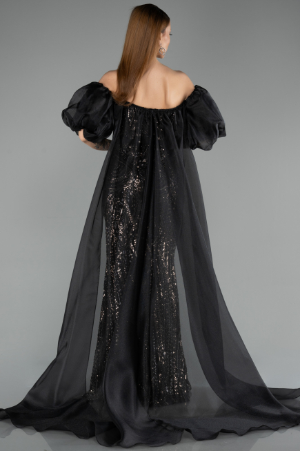 Abendkleid Lang Schwarz ABU5537