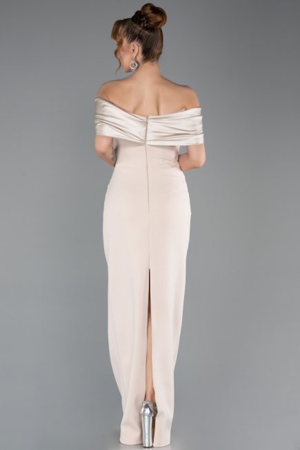 Partykleid Midi Beige ABK2501