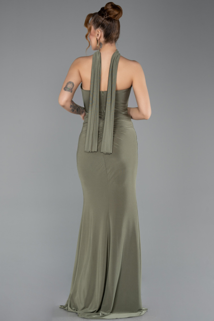 Abendkleid Lang Khaki ABU5561