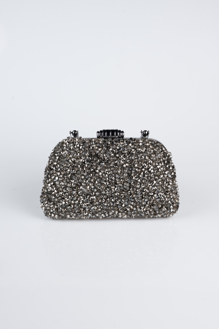 Abendtasche Verputz Platin SH839