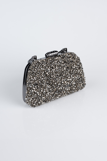 Abendtasche Verputz Platin SH839